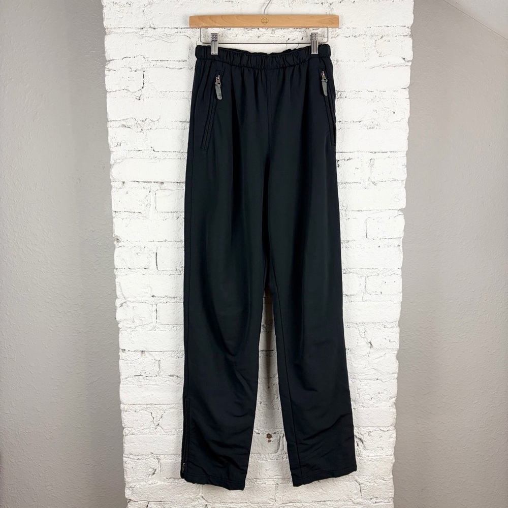 Ibex Fleece Lined Pull On Ankle Zip Merino Wool Sweatpants Womans M